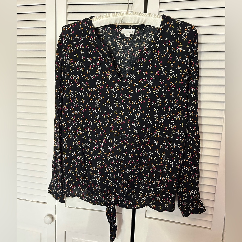 J. Jill lightweight rayon crepe popover blouse